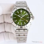 Swiss Breitling Chronomat Automatic GMT 40mm Green Dial Stainless Steel